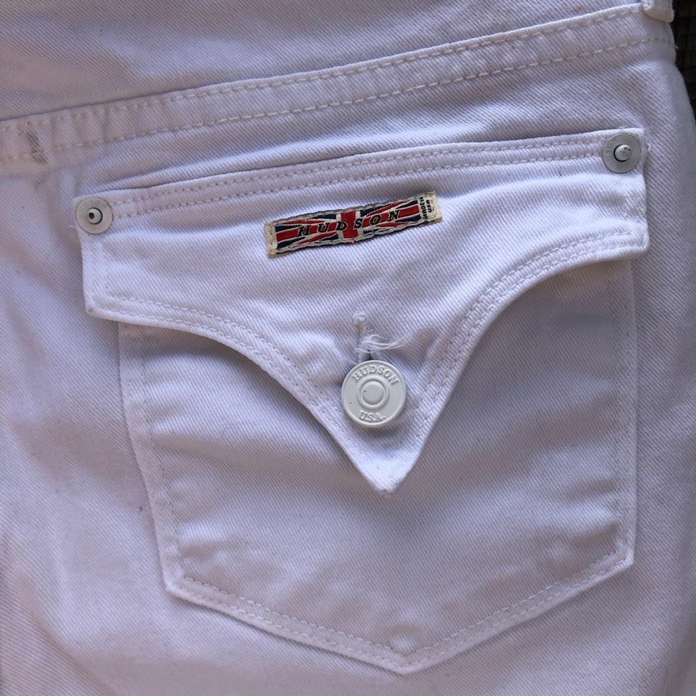 Hudson Baby Boot White Jeans - Size 28